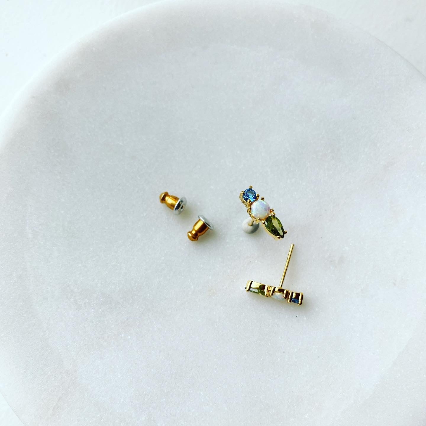 Opal & Stone Buddy Earrings