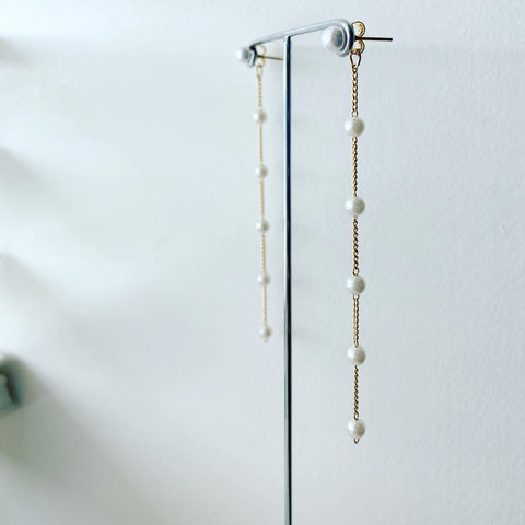 Pearl Duster Earrings