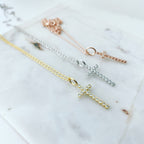 Cubic Cross Necklace