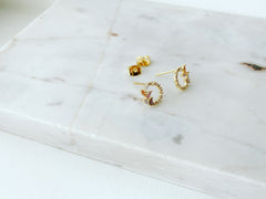 Leaf Loop Earrings