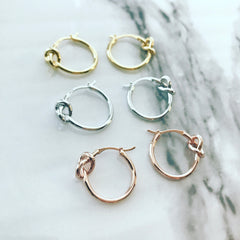 Hoop Earrings: Knot