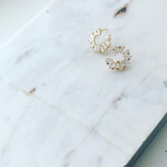 C-Shape Baguette Earrings