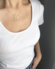 Star Cutout Necklace