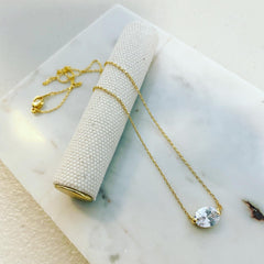 Oval Cut Necklace