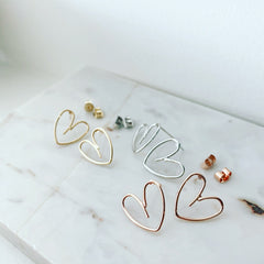 Heart Doodle Earrings
