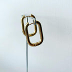 Bold Oval Hoop Earrings