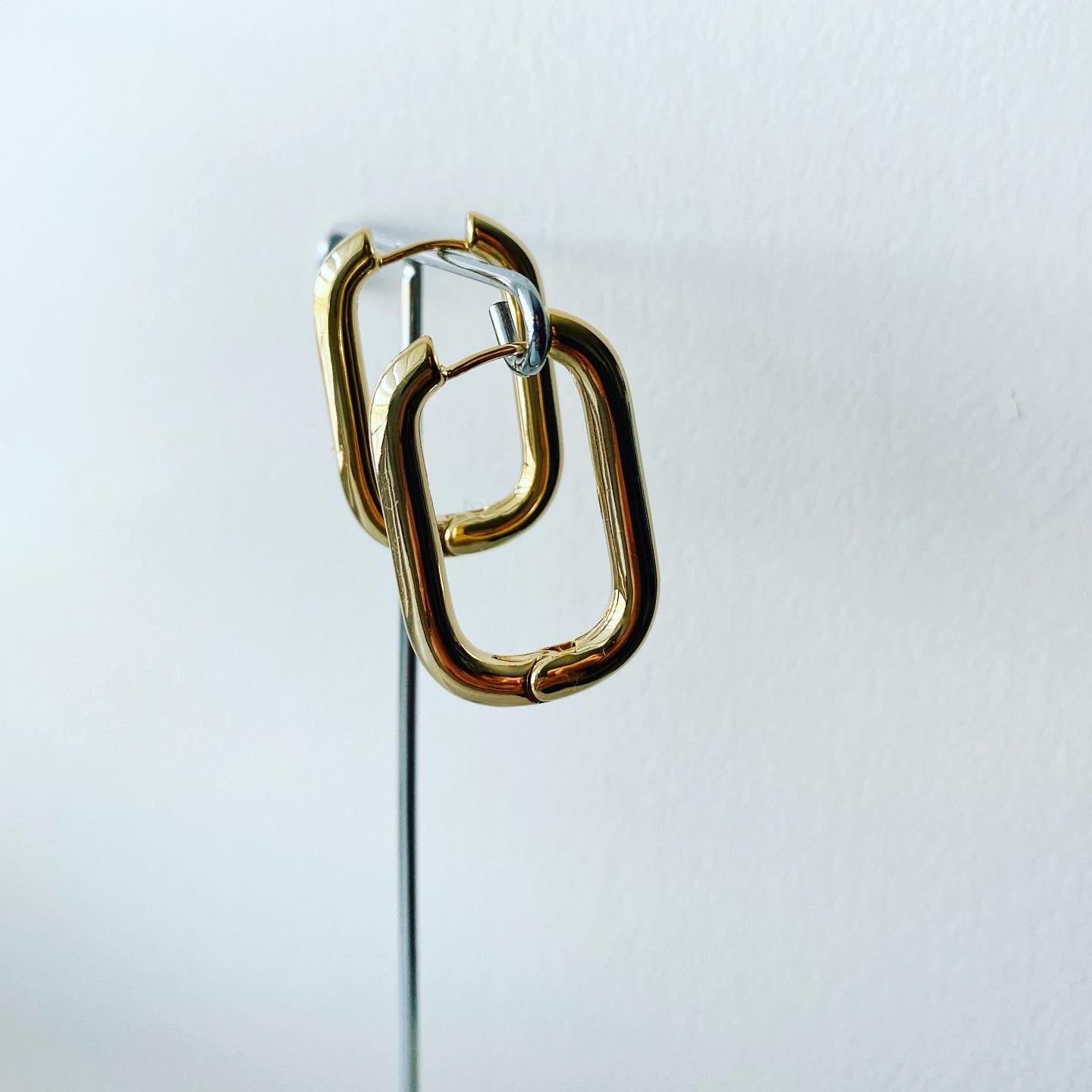 Bold Oval Hoop Earrings