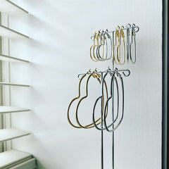Timeless Heart Hoop Earrings