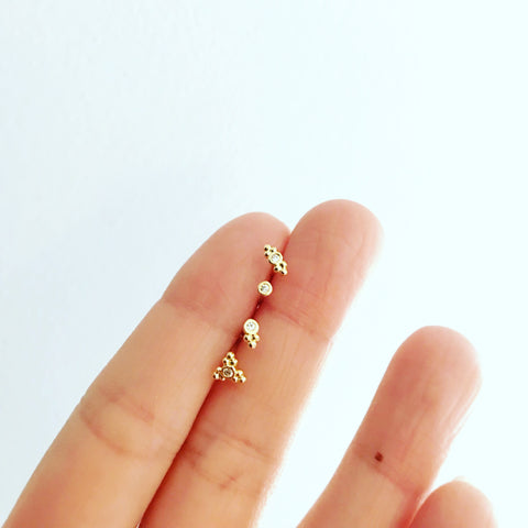 Mix-and-Match Dot Cluster Earrings