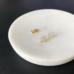 Pinwheel Cubic Teeny Earrings