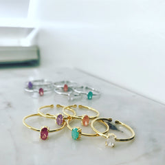 Zirconia (CZ): Oval Ring
