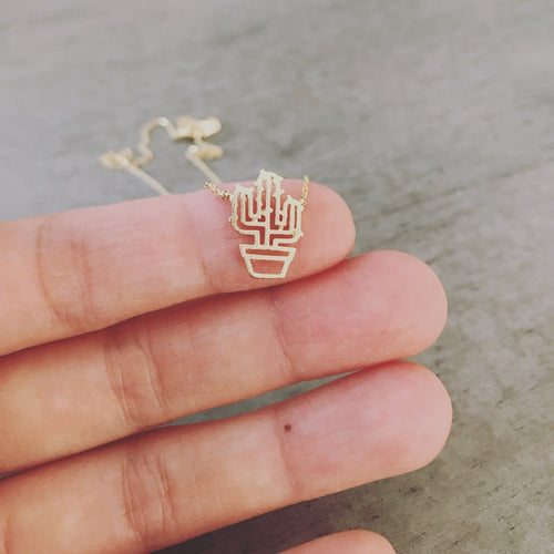 Cactus (Potted) Necklace