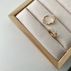 Huggie Hoop Earrings: Petals All Around