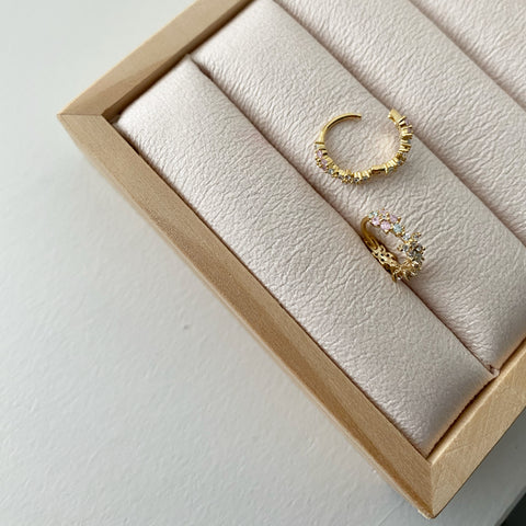 Huggie Hoop Earrings: Petals All Around