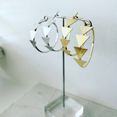 Chevron One Direction Hoop Earrings