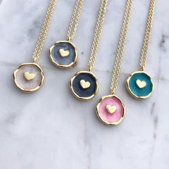 Heart Coin Necklace