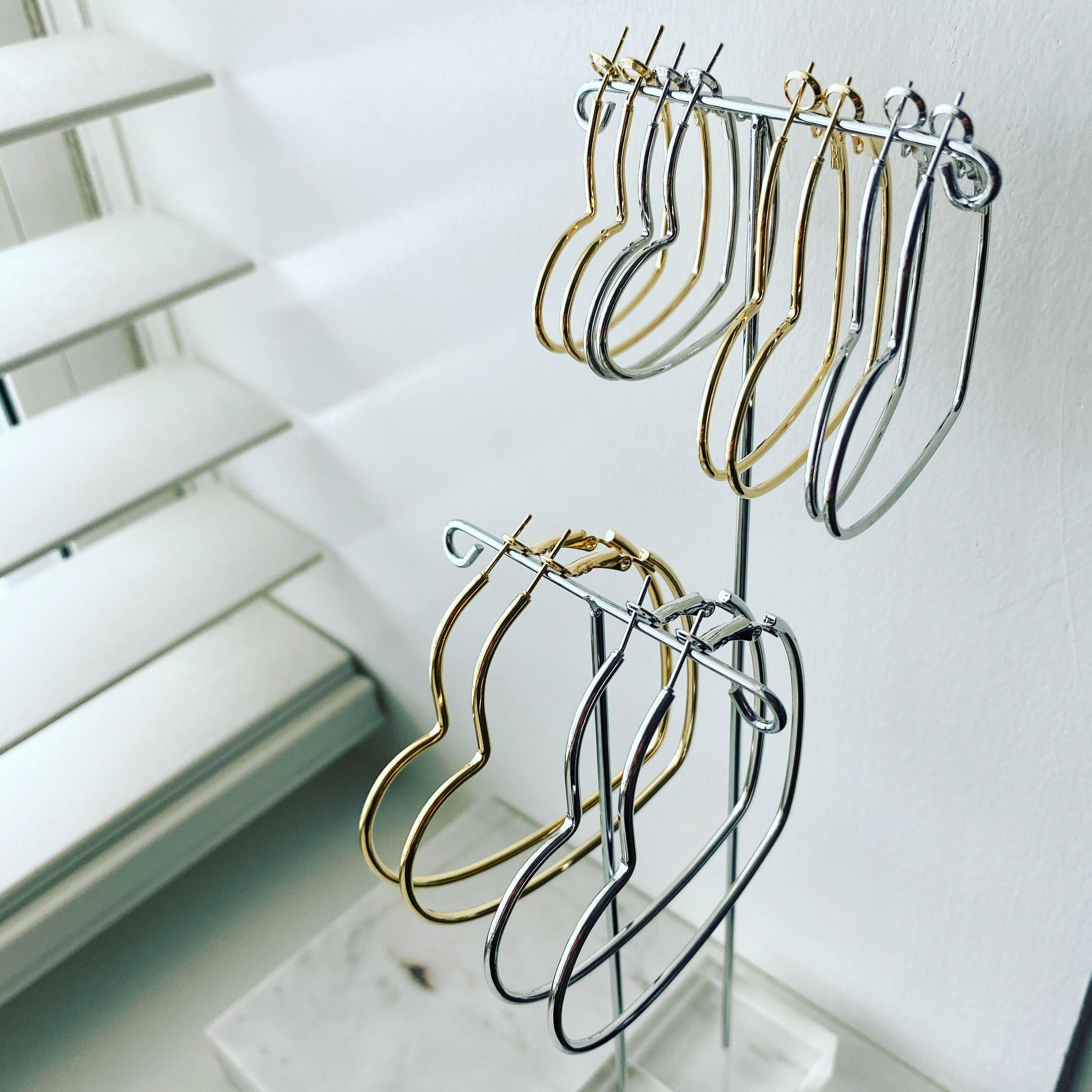 Timeless Heart Hoop Earrings