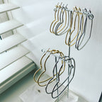 Timeless Heart Hoop Earrings