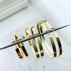 Solid Flat Hoops