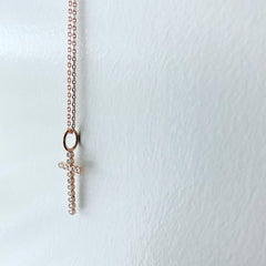 Cubic Cross Necklace