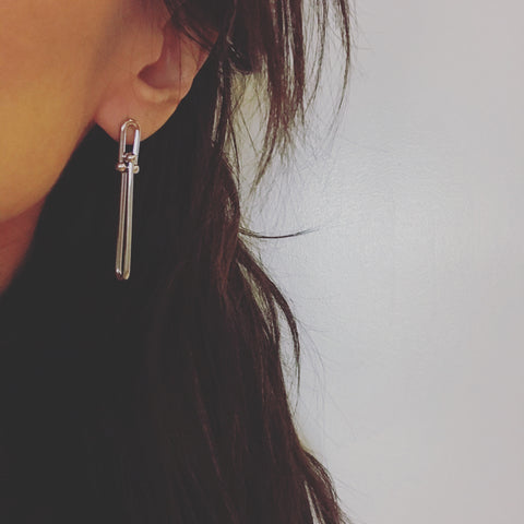 Hardware Link Chain Earrings