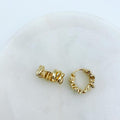 Ruffle Hoop Earrings