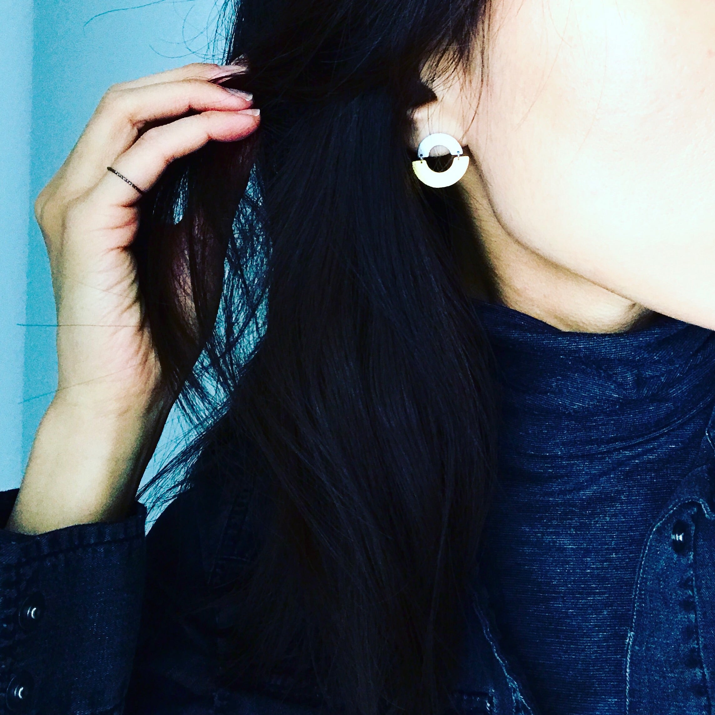 Circle Arch (two-tone) Earrings