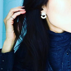 Circle Arch (two-tone) Earrings