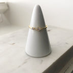 Clump CZ Ring