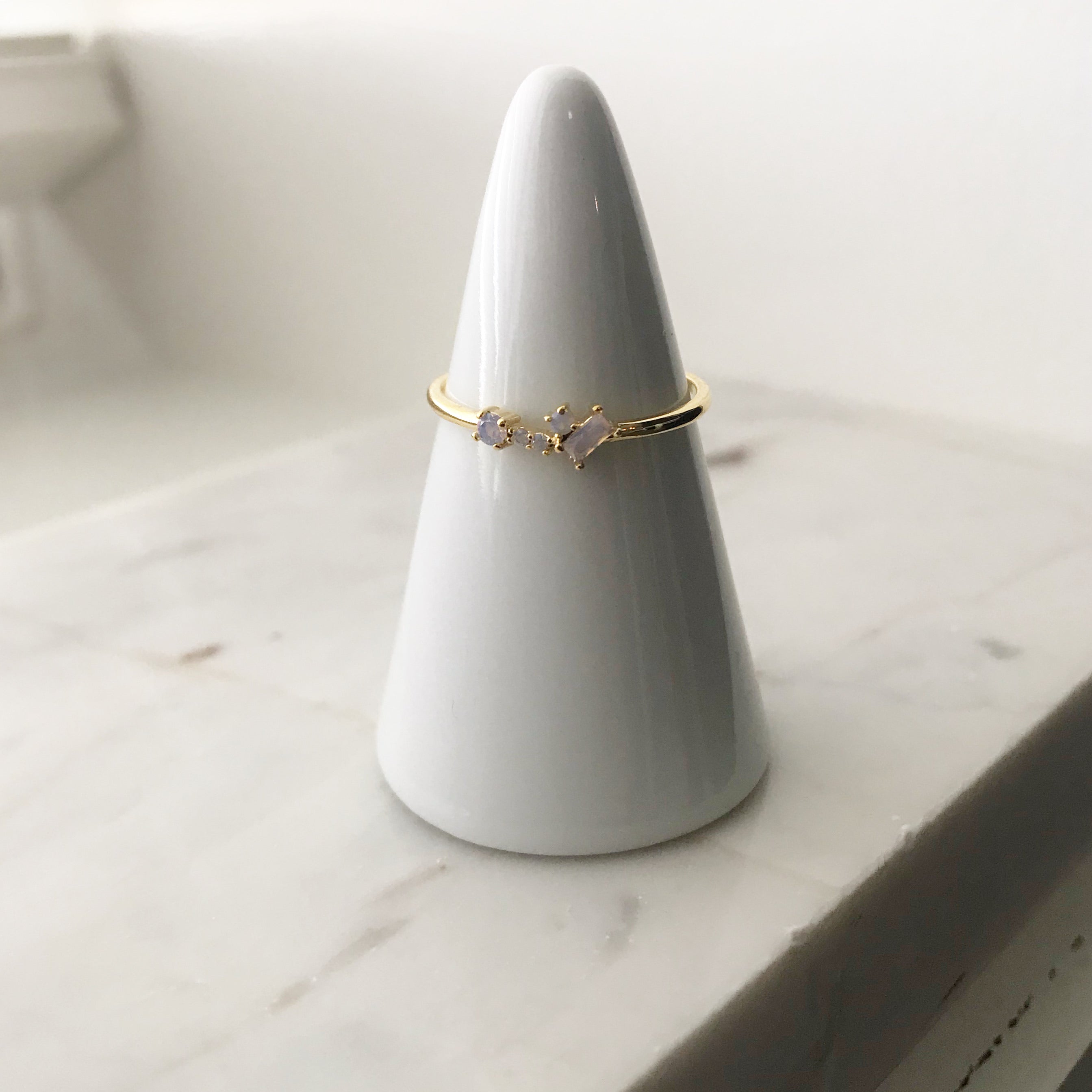 Clump CZ Ring