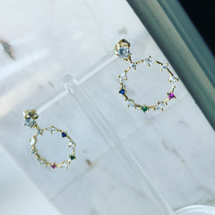 Wreath Drop Earrings (Multicolor)