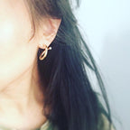 Warped Hoop Earrings