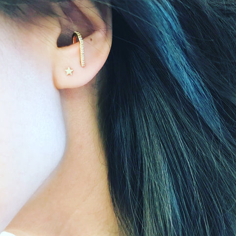 Pave Suspender Earring