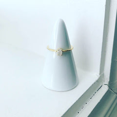 Zirconia (CZ): Oval Ring