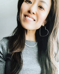 Timeless Heart Hoop Earrings