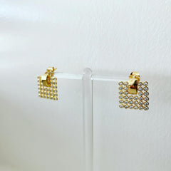 Square Matrix Earrings