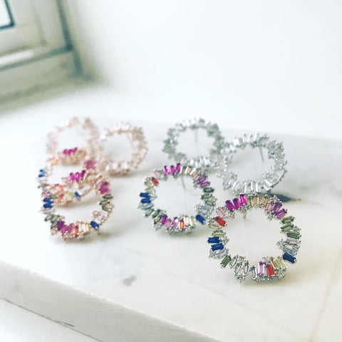 Baguette Wreath Earrings