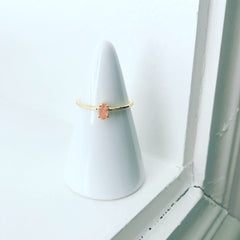 Zirconia (CZ): Oval Ring