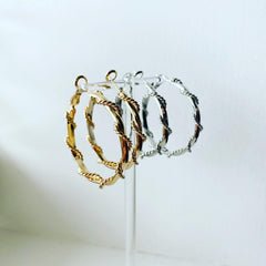 Braid Wrap Hoop Earrings