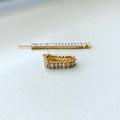 Baguette Track Connection Earrings
