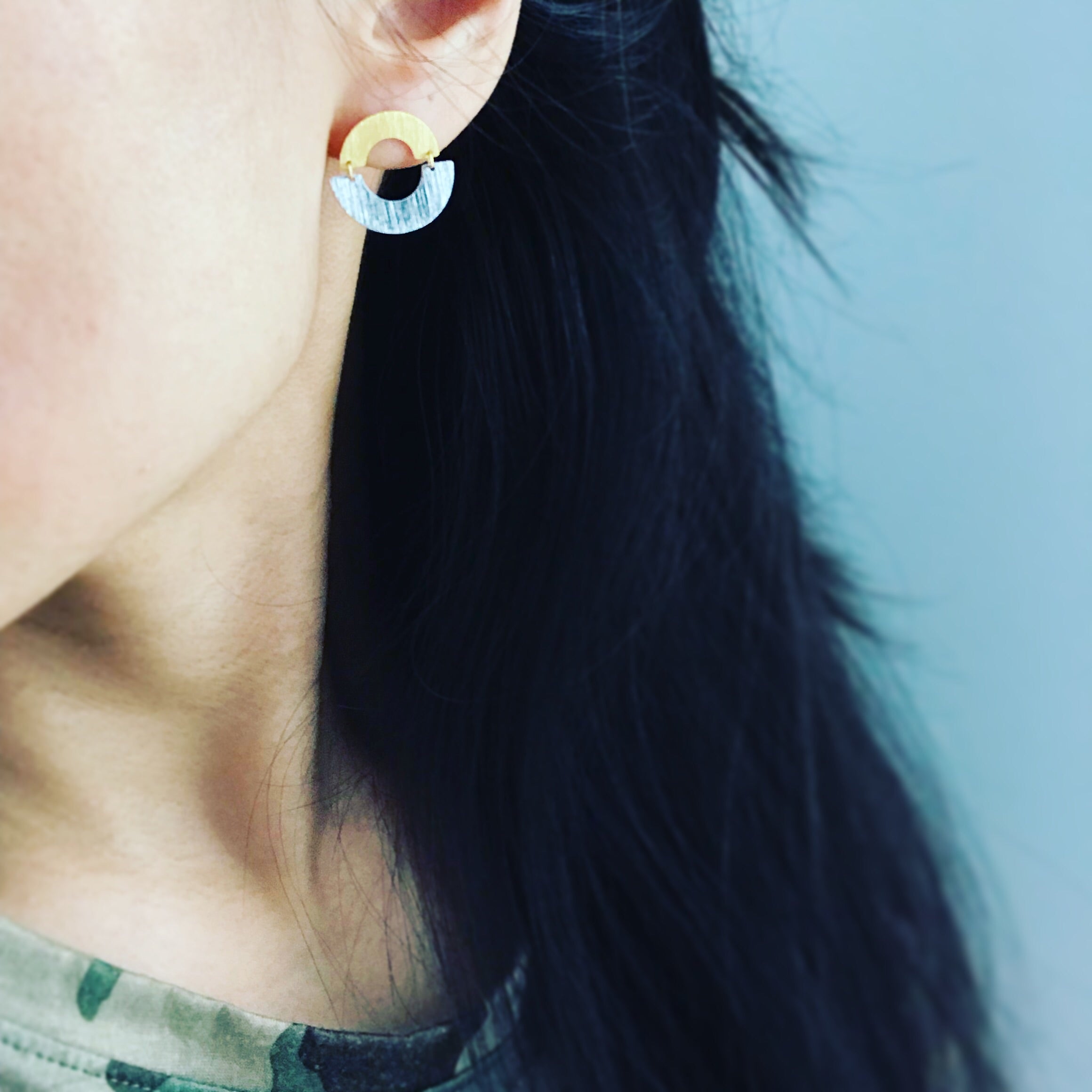 Circle Arch (two-tone) Earrings