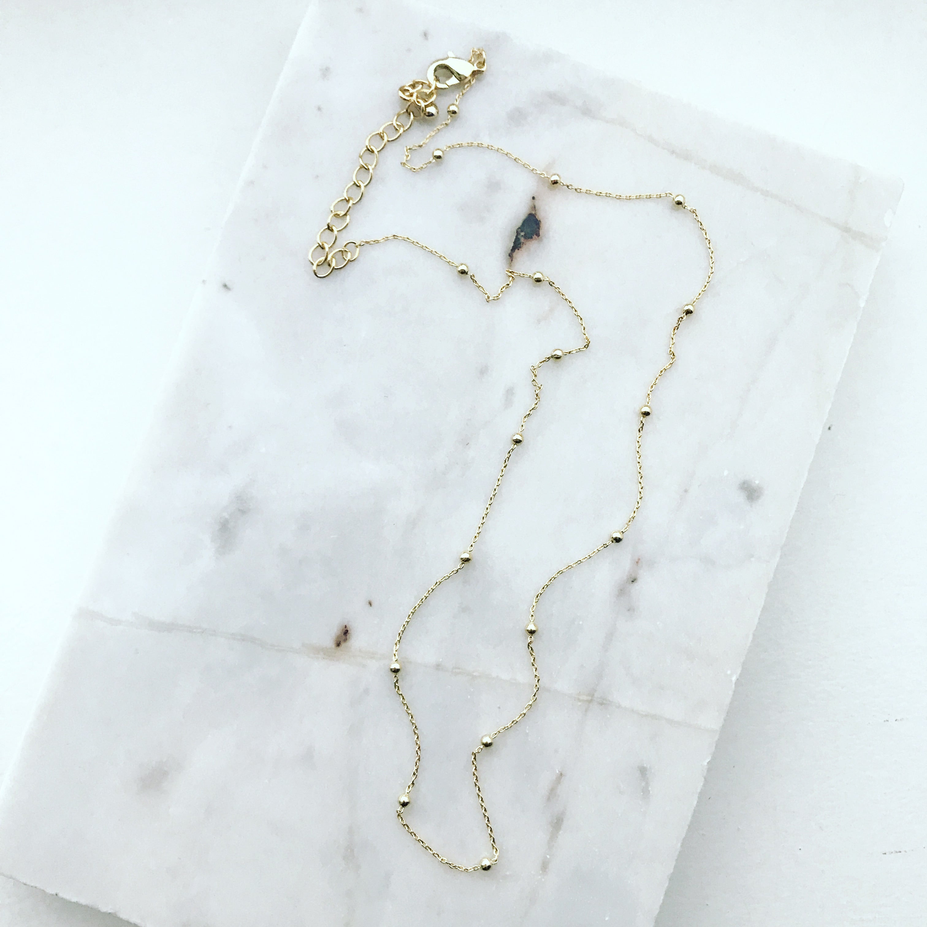 Floating Ball Chain Necklace