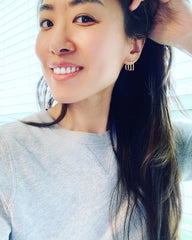 Double Square Hoop Earrings