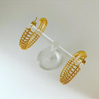 Dotty Spine Hoop Earrings
