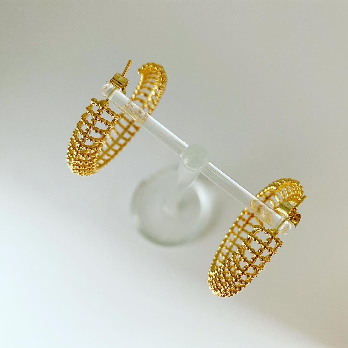 Dotty Spine Hoop Earrings