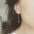 Double Circle Stick Earrings
