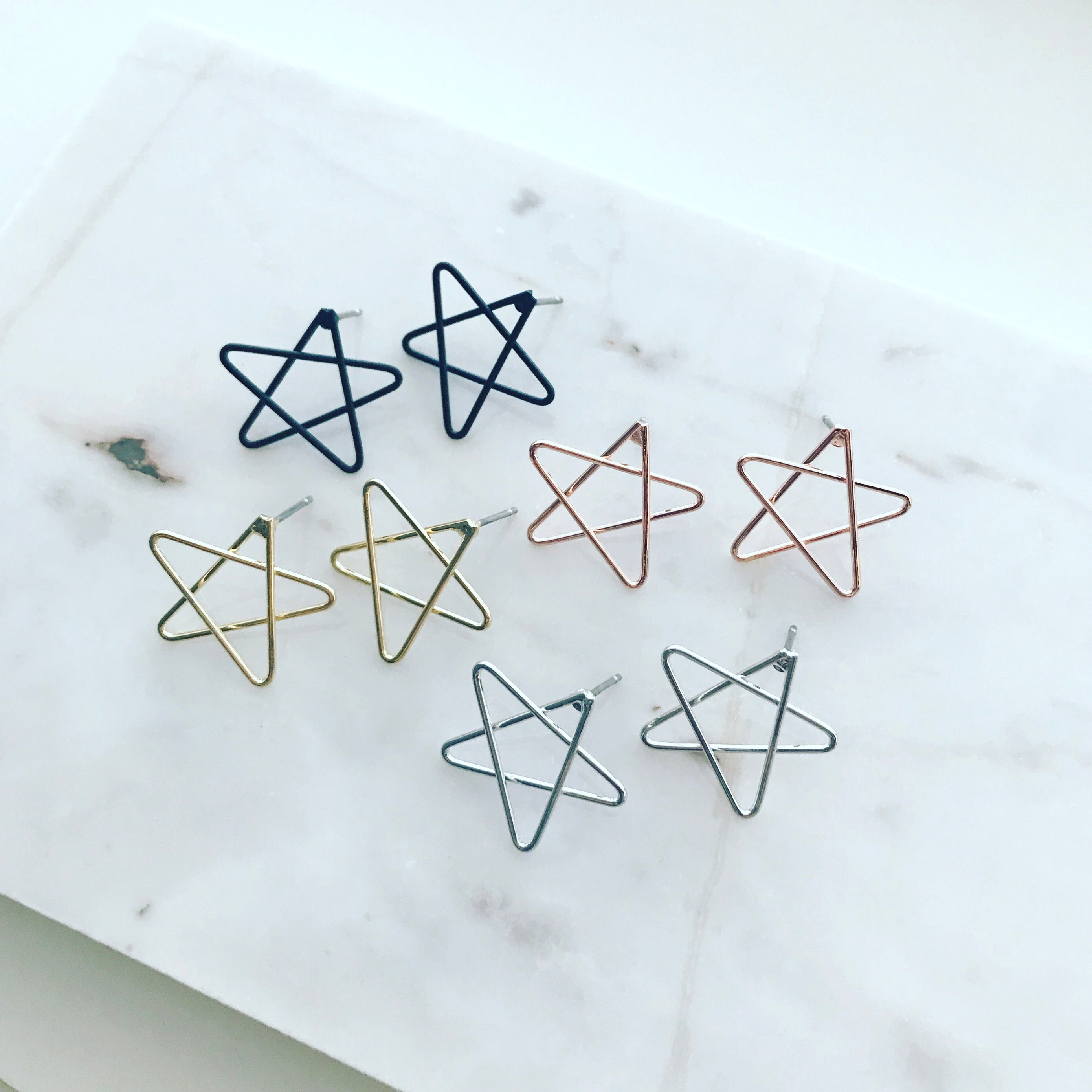 Star Doodle Earrings