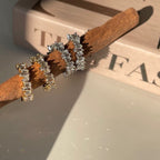 Baguette Gleam Hoop Earrings