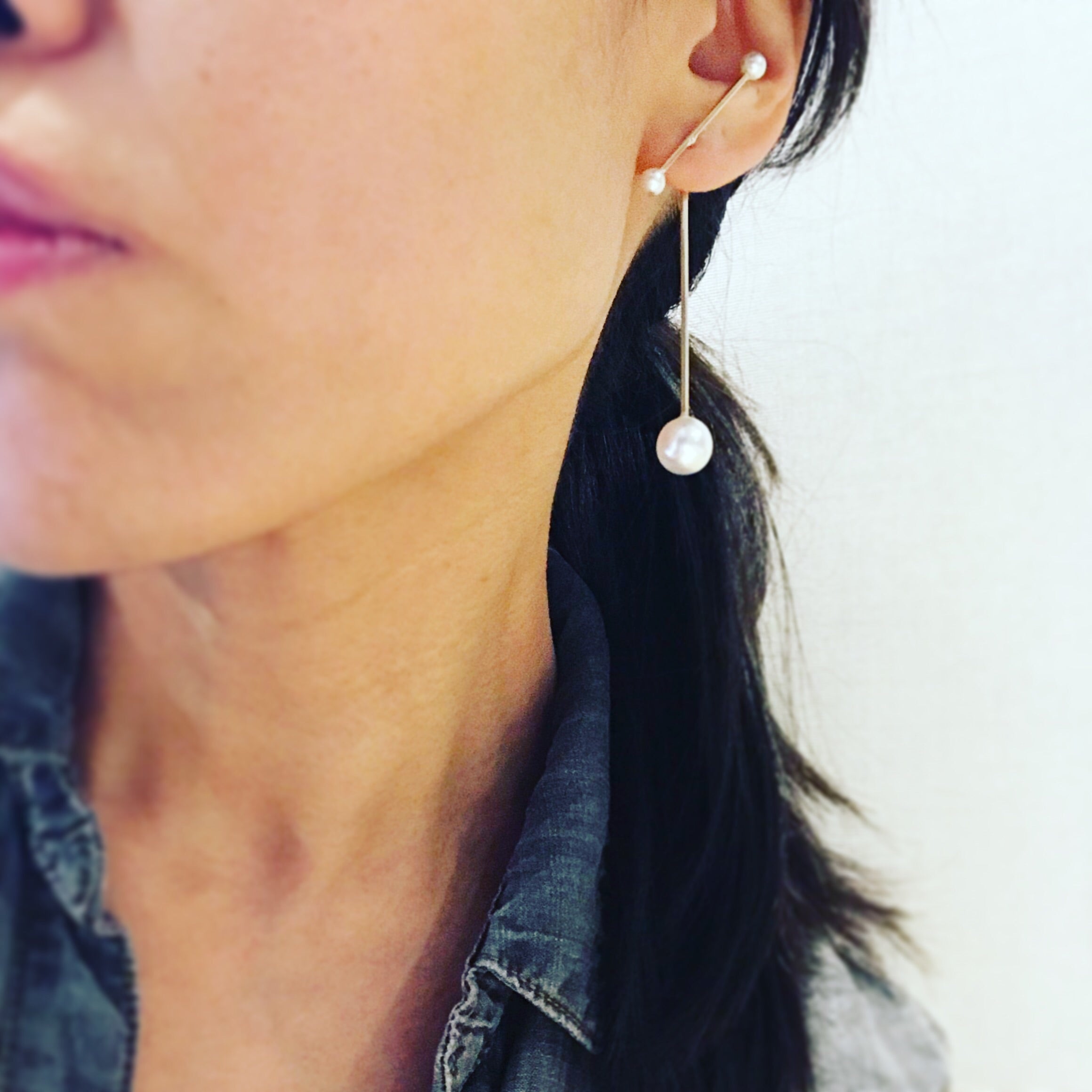 Pearl Windmill Earrings