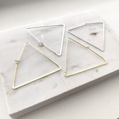 Triangle Hoop Earrings